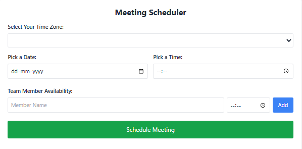 Meeting Scheduler Tool