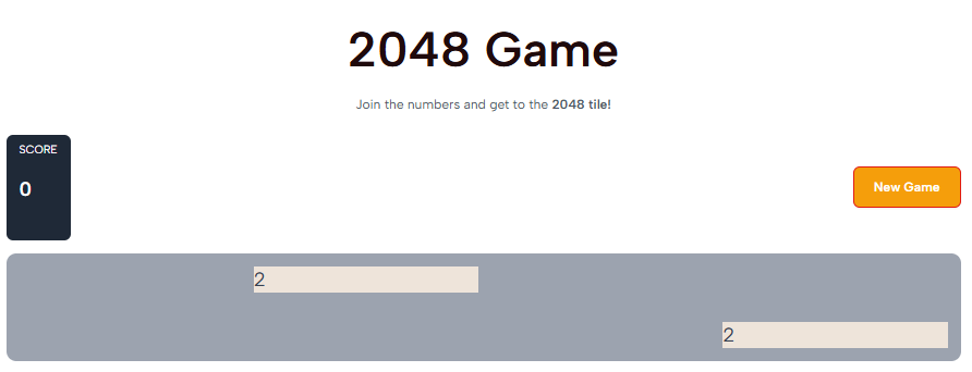 Play 2048 Game Online