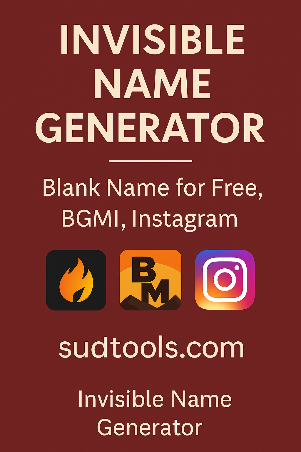 Invisible Name Generator for Free Fire and Instagram