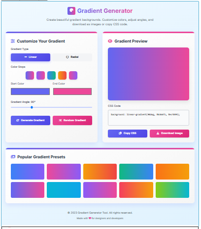 Gradient Image Generator