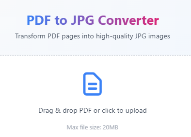 PDF To JPG Converter