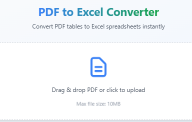 PDF to Excel Converter