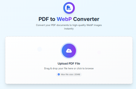 PDF to WebP Converter demo