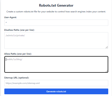 Robots.txt Generator