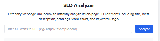 SEO Analyzer