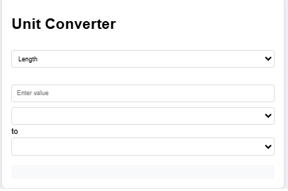 Unit Conversion Calculator