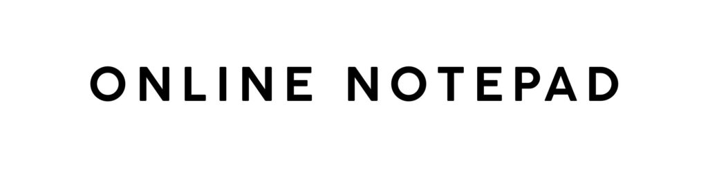 Online Notepad